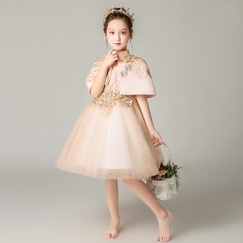 Champagne Lace Princess Dress For Birthday Party Wedding Beaded Appliques Ball Gown Elegant Formal Girl First Communion Dress, Orange
Champagne Lace Princess Dress For Birthday Party Wedding Beaded Appliques Ball Gown Elegant Formal Girl First Communion Dress, Orange