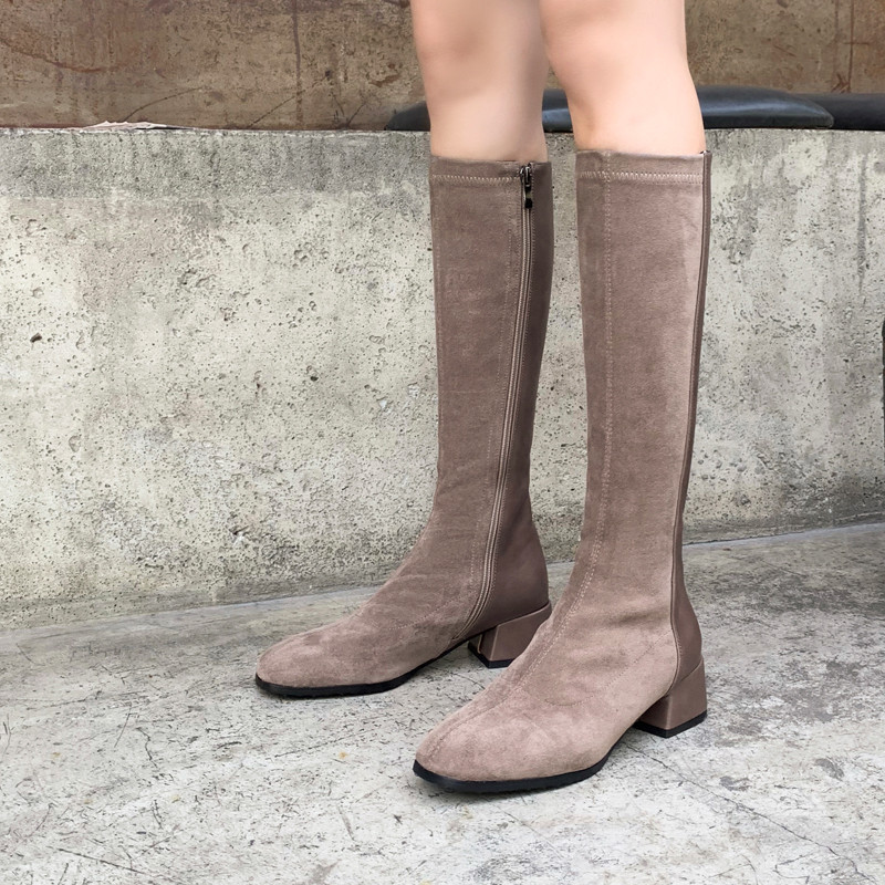 YQBTDL 2020 Winter Patchwork Faux Suede Chunky Block Heels Black Khaki Long Knee High Woman Boots Footwear Big Size Womens Shoes, Hei rong li
YQBTDL 2020 Winter Patchwork Faux Suede Chunky Block Heels Black Khaki Long Knee High Woman Boots Footwear Big Size Womens Shoes, Hei rong li
