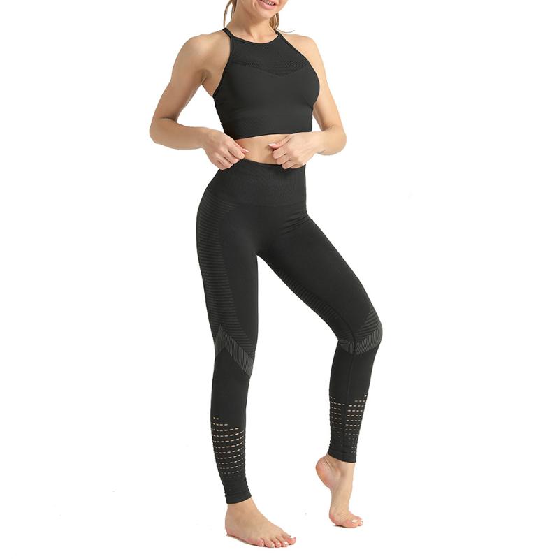 Seamless Yoga Set Women Two 2 Piece Tight Crop top Bra Vest Legging Sportsuit Workout Outfit Fitness Gym Sets Clothes, Pink
Seamless Yoga Set Women Two 2 Piece Tight Crop top Bra Vest Legging Sportsuit Workout Outfit Fitness Gym Sets Clothes, Pink
