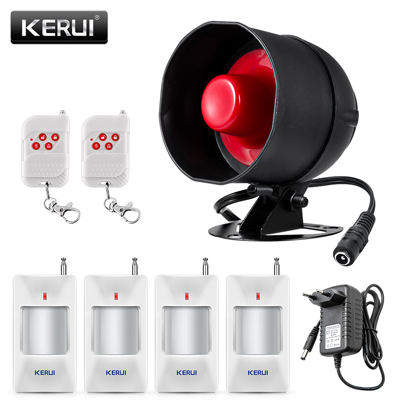 KERUI Siren Alarm System Installation Simple Infrared Sensor Connection Remote Control Home Security Protection Set
KERUI Siren Alarm System Installation Simple Infrared Sensor Connection Remote Control Home Security Protection Set