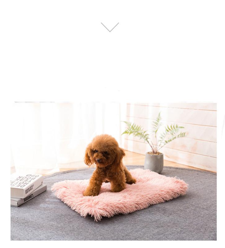 Winter Pet Dog Bed Long Plush Soft Fleece Blankets Pets Cushion House For Small Medium Dogs Cat Sleeping Cats Mattress Supplies