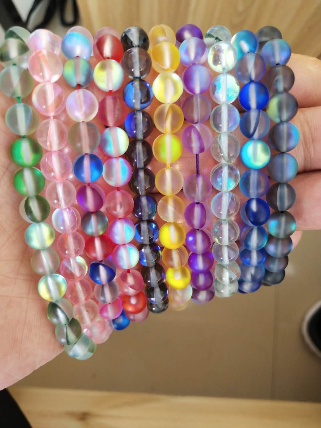 Elastic Mermaid Glass Bracelets Boho Plated Colorful Glass Beads Bracelet Stone Bracelet for Women Jewelry Gifts, Black
Elastic Mermaid Glass Bracelets Boho Plated Colorful Glass Beads Bracelet Stone Bracelet for Women Jewelry Gifts, Black