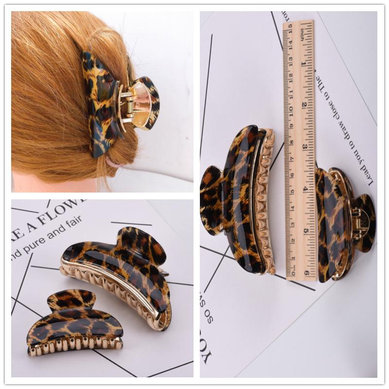 Hair Crabs For Women Leopard Pattern Acetate Sheet Hair Claw Ponytail Holders Rose Golden Plastic Hairpins Large Clamps
Hair Crabs For Women Leopard Pattern Acetate Sheet Hair Claw Ponytail Holders Rose Golden Plastic Hairpins Large Clamps