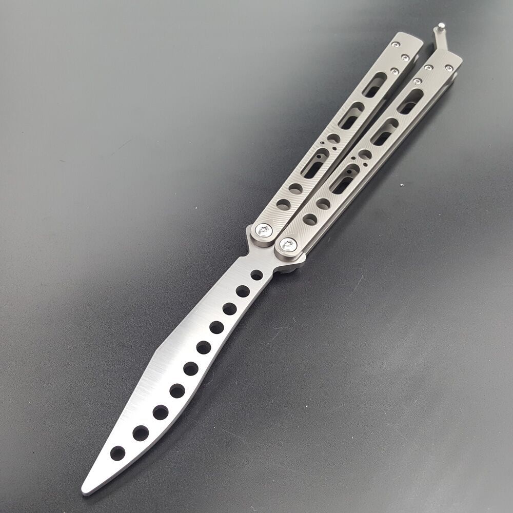 Theone EX-10 EX10 Butterfly trainer knife Titanium Handle 440 Blade survival Hunting camping Folding Pocket EDC Knife Gift Knife
Theone EX-10 EX10 Butterfly trainer knife Titanium Handle 440 Blade survival Hunting camping Folding Pocket EDC Knife Gift Knife