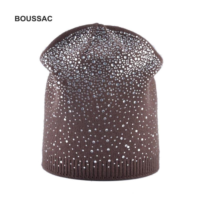 Women's Winter Cashmere Warm Hats Rhinestones Hat For Women Female Real Wool Knitted Beanie Black Beanies New Year KDBO07, White
Women's Winter Cashmere Warm Hats Rhinestones Hat For Women Female Real Wool Knitted Beanie Black Beanies New Year KDBO07, White