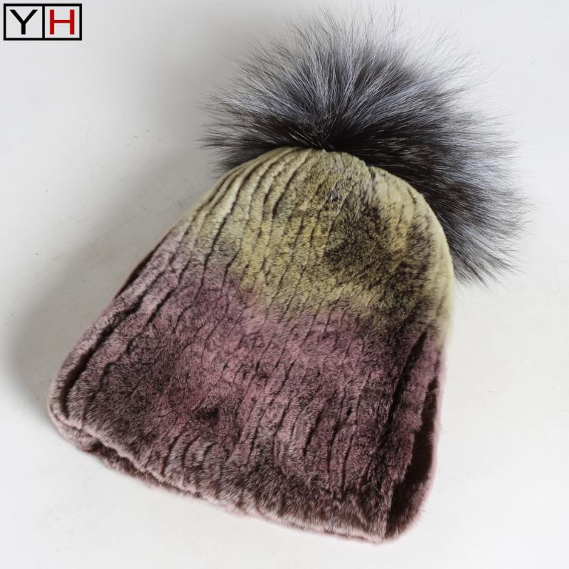 Russia Women Real Rex Fur Beanies Winter Fashion Big Silver Fur Ball Hats Lady Warm Soft Natural Genuine Caps, Color 13
Russia Women Real Rex Fur Beanies Winter Fashion Big Silver Fur Ball Hats Lady Warm Soft Natural Genuine Caps, Color 13