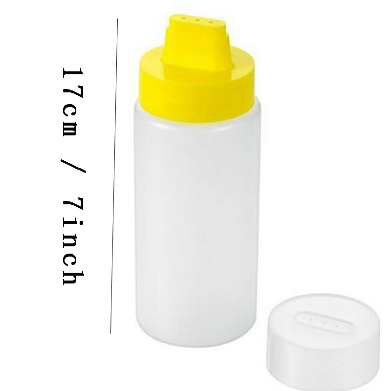 Squeeze Type Sauce Bottle Safe Resin Ketchup Jam Mayonnaise Olive Oil 300ml Food Grade Kitchen Salad Bottle Botella De Ensalada