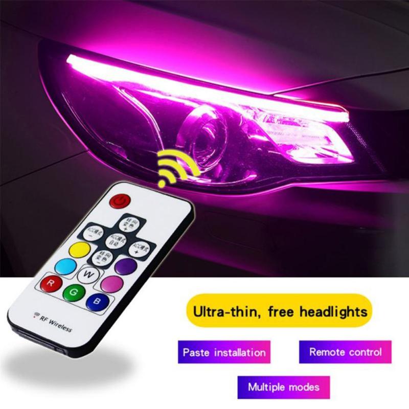 2pcs Running Waterproof Tube Auto Universal Headlight Decorative Turn Signal Remote Control Car Led Light Strip RGB Ultra Thin
2pcs Running Waterproof Tube Auto Universal Headlight Decorative Turn Signal Remote Control Car Led Light Strip RGB Ultra Thin
