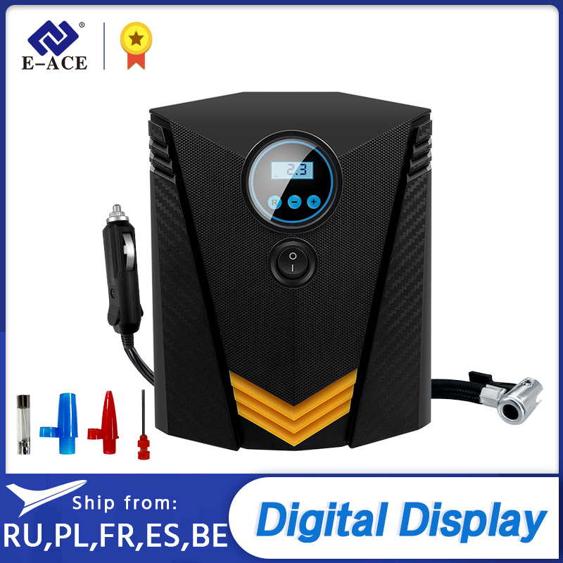 E-ACE M05 Car Tire Inflator Digital Air Compressor Pump with LED Light DC 12V Auto Air Pump for Car Motorcycle
E-ACE M05 Car Tire Inflator Digital Air Compressor Pump with LED Light DC 12V Auto Air Pump for Car Motorcycle