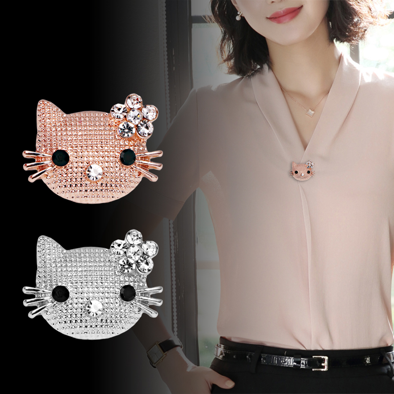 i-Remiel Fashion Safety Pin Harajuku Cartoon Cute Cat Brooch Pins Women's Shirt Collar Accessories Rhinestone Cats Boutonniere
i-Remiel Fashion Safety Pin Harajuku Cartoon Cute Cat Brooch Pins Women's Shirt Collar Accessories Rhinestone Cats Boutonniere