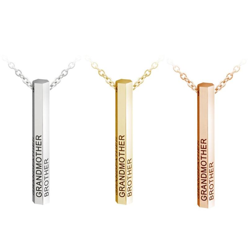 2020 New Fashion GRANDMATHER BROTHER Family Engraved Hexagonal Column Pendant Chain Necklace Gift
2020 New Fashion GRANDMATHER BROTHER Family Engraved Hexagonal Column Pendant Chain Necklace Gift