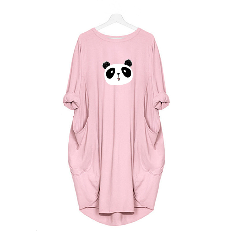 Vintage casual long sleeve fat women Cartoon Printing Pocket Knee Length Plus Size Dresses
Vintage casual long sleeve fat women Cartoon Printing Pocket Knee Length Plus Size Dresses