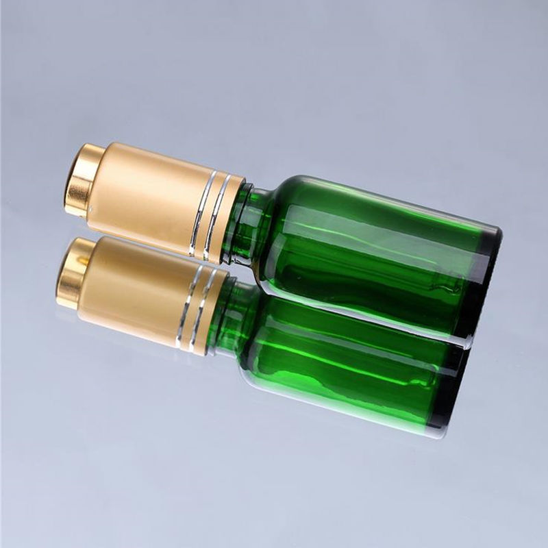 Storage Bottles & Jars 30ml Green Glass Dropper Bottle 1OZ Pump Lotion Essential Oil Perfume Spray Color