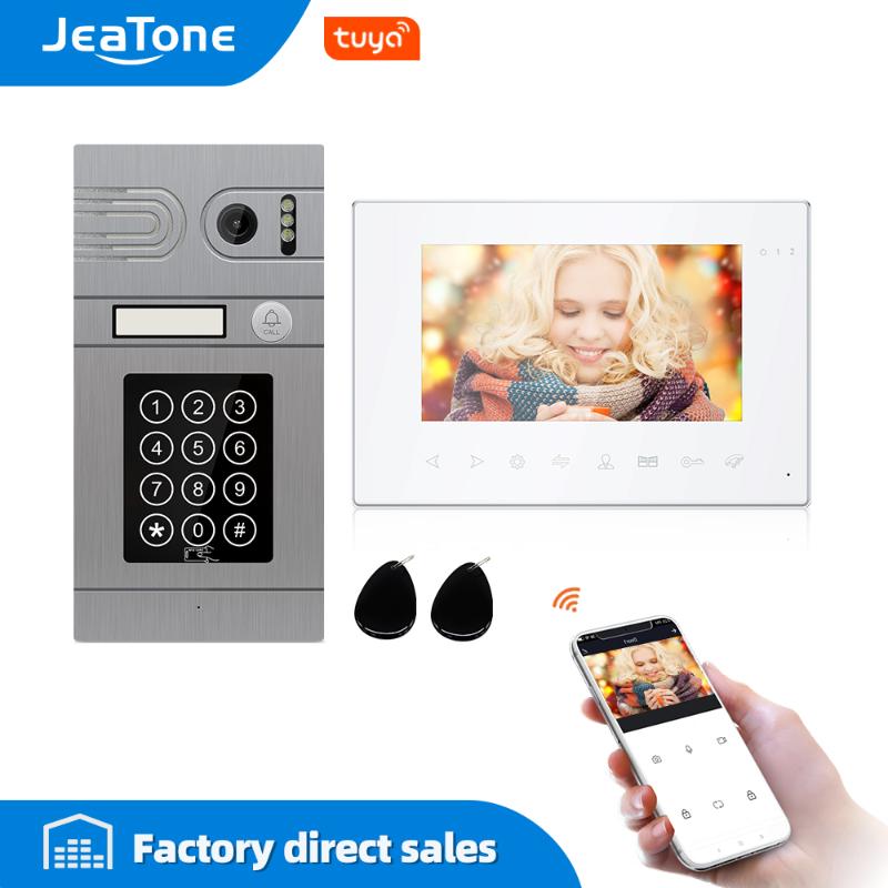 Jeatone 7 inch Tuya Wifi Video Intercom for Home Video Door Phone 720P/AHD Calling Panel Support Electric Locks Remote Control
Jeatone 7 inch Tuya Wifi Video Intercom for Home Video Door Phone 720P/AHD Calling Panel Support Electric Locks Remote Control