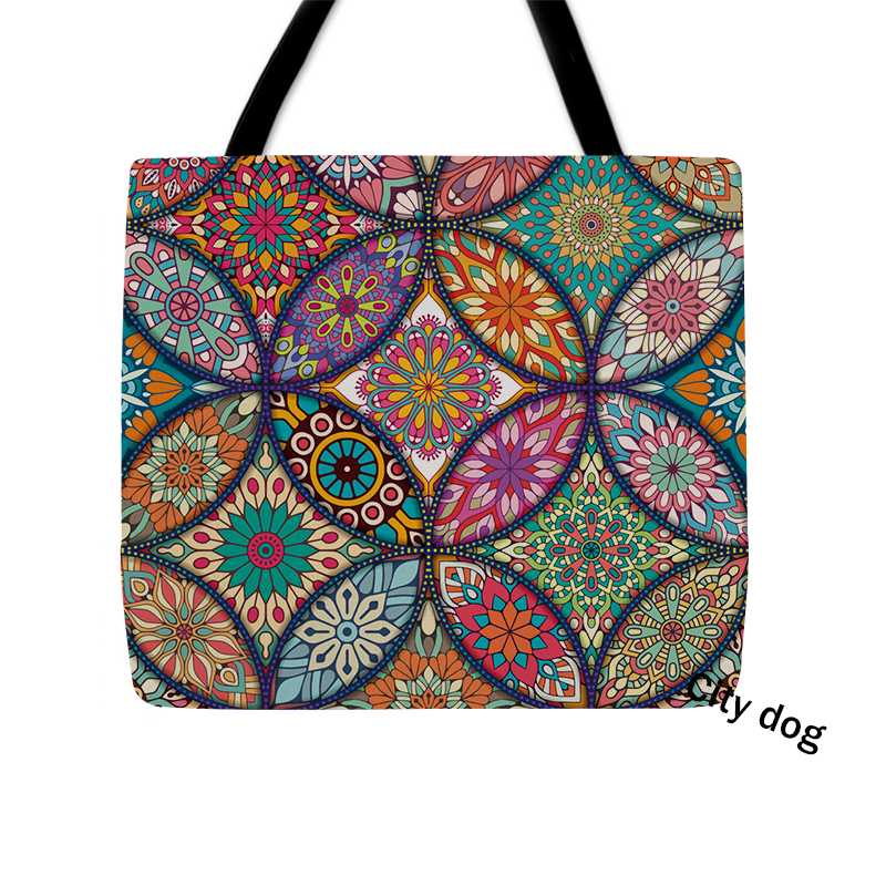 Bible Mandala Decorative Ladies Shoulder Bag Oriental Bliss Bohemia Ararat Flower Arabesque Bags Fabric Reusable Shopping Bag
Bible Mandala Decorative Ladies Shoulder Bag Oriental Bliss Bohemia Ararat Flower Arabesque Bags Fabric Reusable Shopping Bag