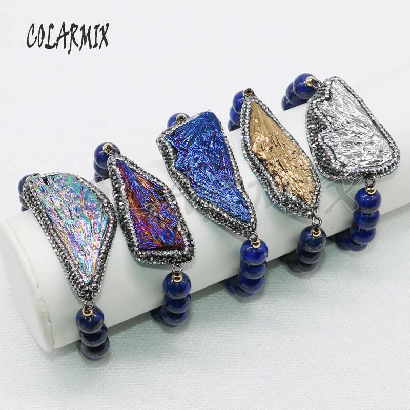 Handcrafted Druzy bead bracelet Natural Lapis bracelets with mix color stone druzy connector Lapis Beads bracelet bangle 656
Handcrafted Druzy bead bracelet Natural Lapis bracelets with mix color stone druzy connector Lapis Beads bracelet bangle 656