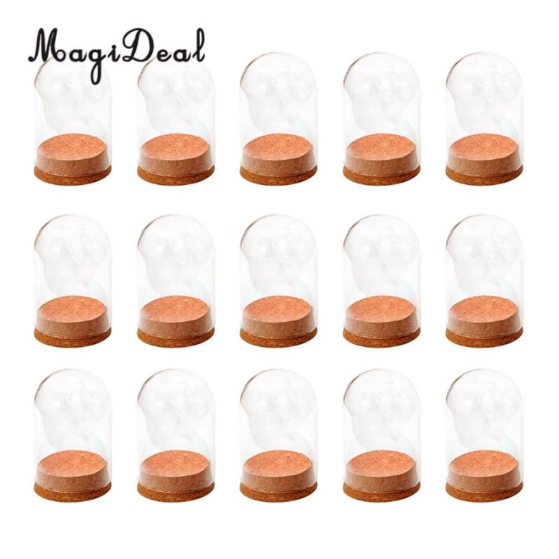 15x Mini Clear Glass Hemisphere Dome Cover Shade Cabochon With Wood Cork for Home Office Table Decor
15x Mini Clear Glass Hemisphere Dome Cover Shade Cabochon With Wood Cork for Home Office Table Decor