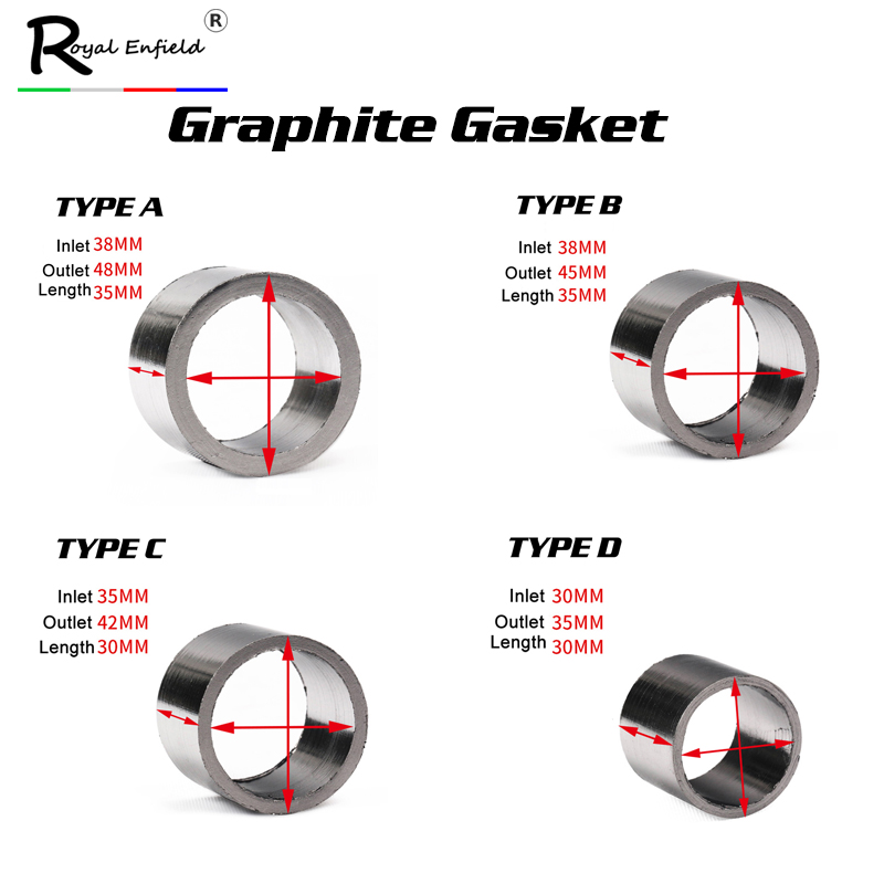 free shipping 35mm 42mm 45mm 48mm motorcycle auto Exhaust Pipe Graphite Gasket to Muffler Gasket Seal ring
free shipping 35mm 42mm 45mm 48mm motorcycle auto Exhaust Pipe Graphite Gasket to Muffler Gasket Seal ring