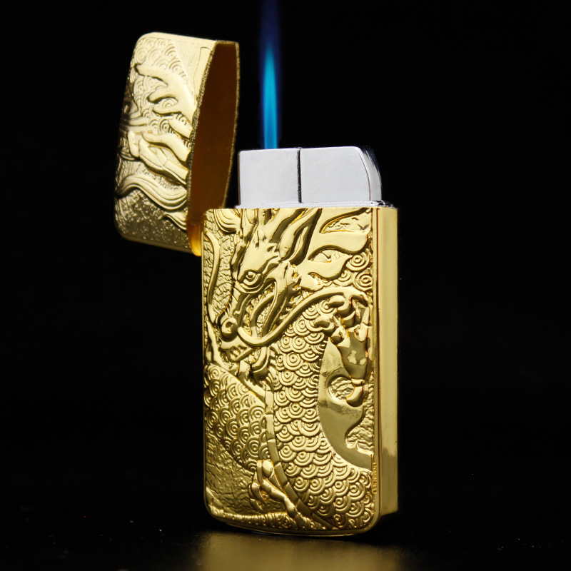 Jet Butane Lighter Windproof Dragon Pattern Lighter Refillable Gas Lighter Blue Flame Cigarette accessories
Jet Butane Lighter Windproof Dragon Pattern Lighter Refillable Gas Lighter Blue Flame Cigarette accessories