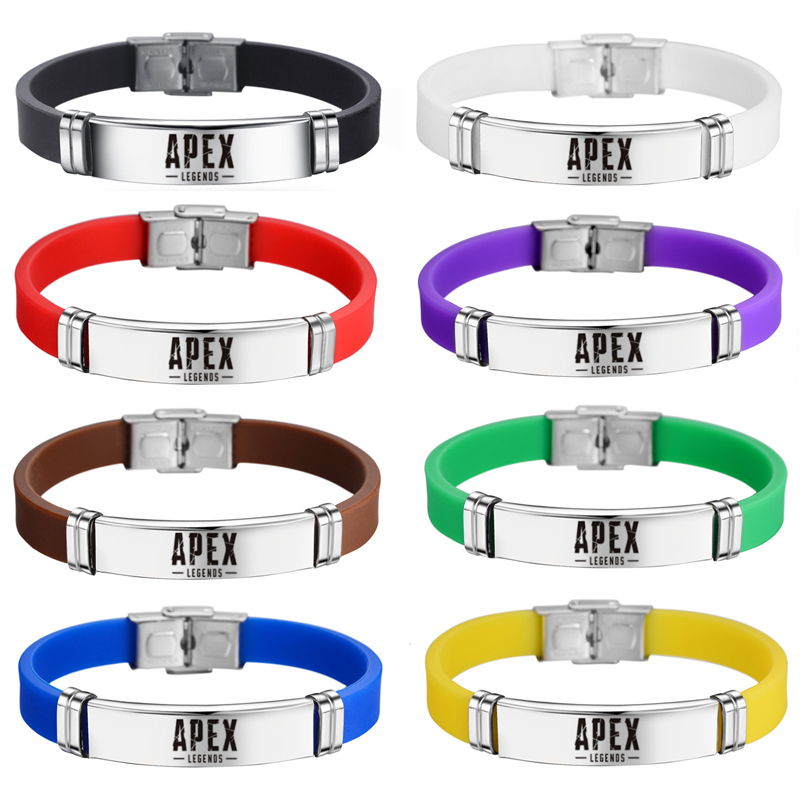 Game Apex legends Bangle Bracelet Game Logo Letter Stainless Steel Bracelets Souvenir Silicone Bracelet Jewelry
Game Apex legends Bangle Bracelet Game Logo Letter Stainless Steel Bracelets Souvenir Silicone Bracelet Jewelry