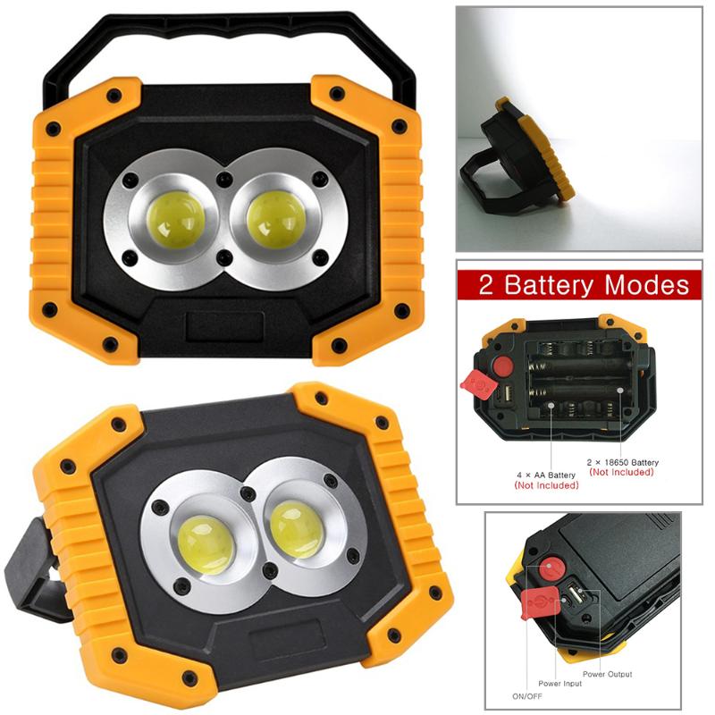 Portable Spotlight LED COB Work Light Waterproof Outdoor Emergency Lamp Searchlight Camping Lamp USB Rechargeable No Battery D30
Portable Spotlight LED COB Work Light Waterproof Outdoor Emergency Lamp Searchlight Camping Lamp USB Rechargeable No Battery D30