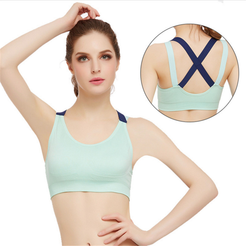 Women Yoga Sports Bra Cross Strap Back Breathable Solid Padded Shockproof Bra Elastic Vest Running Fitness Yoga Wireless Tops, Black
Women Yoga Sports Bra Cross Strap Back Breathable Solid Padded Shockproof Bra Elastic Vest Running Fitness Yoga Wireless Tops, Black