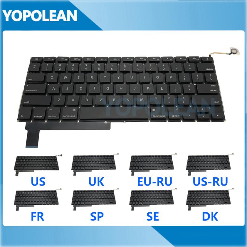 New For Pro 15" A1286 Replacement Keyboard US UK Russian French Spain Sweden Denmark Version 2009-2012 Years
New For Pro 15" A1286 Replacement Keyboard US UK Russian French Spain Sweden Denmark Version 2009-2012 Years