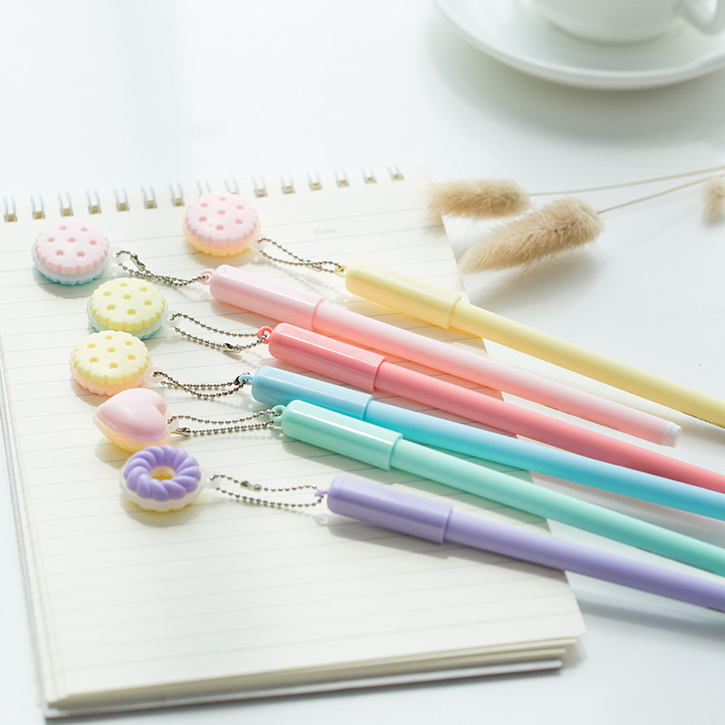 Creative Macaroon biscuit gel pen Candy Pendant black ink pens Stationery Office accessories School supplies
Creative Macaroon biscuit gel pen Candy Pendant black ink pens Stationery Office accessories School supplies