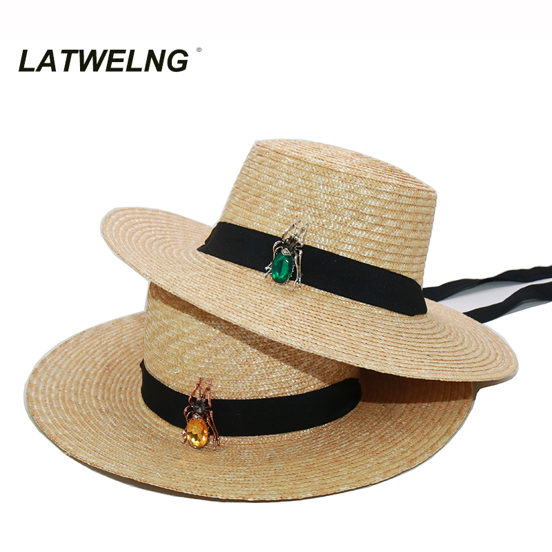 2020 Fashion Summer Spider Insect Straw Sun Hat Female Flat Beach Hats High-quality Hand-Woven Wide Brim Visor Hat S1124, Green spider
2020 Fashion Summer Spider Insect Straw Sun Hat Female Flat Beach Hats High-quality Hand-Woven Wide Brim Visor Hat S1124, Green spider