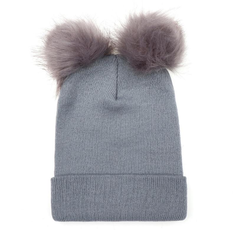 Women Pompom Autumn Winter Double Ball Beanies Faux Fur Solid Warm Knitting Soft Girl Hat, Black
Women Pompom Autumn Winter Double Ball Beanies Faux Fur Solid Warm Knitting Soft Girl Hat, Black