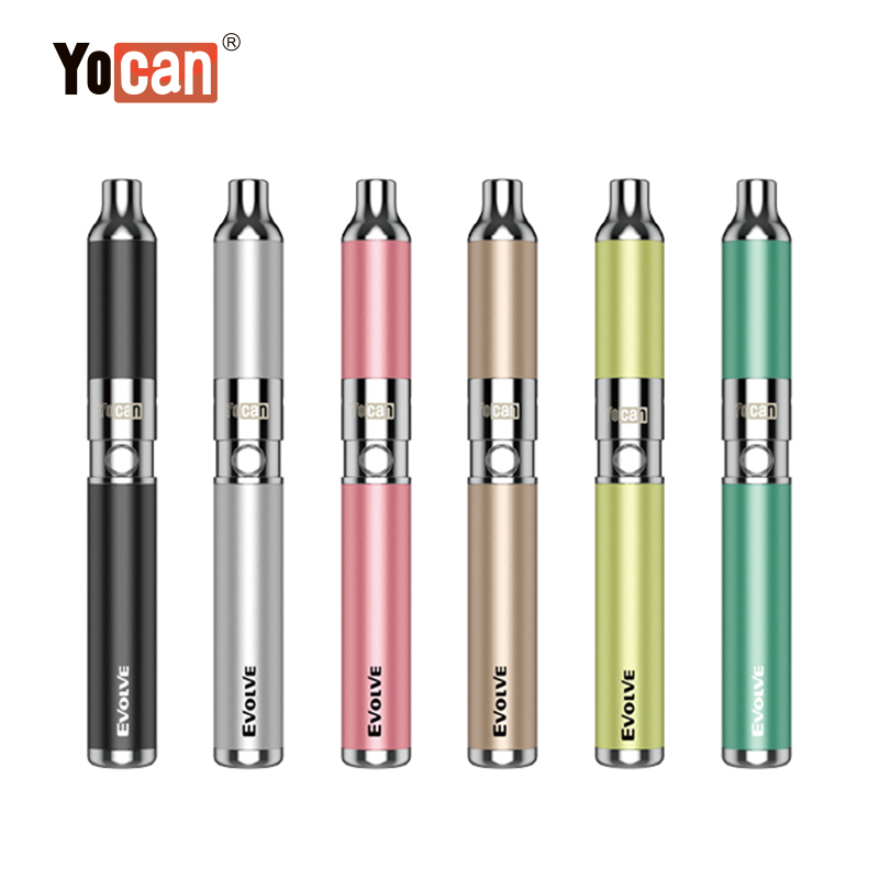 100% Original Yocan Evolve Wax Vaporizer Vape Pens E-Cigarette Kit With Quartz Dual Coil QDC 650mAh Dab Pen Kits
100% Original Yocan Evolve Wax Vaporizer Vape Pens E-Cigarette Kit With Quartz Dual Coil QDC 650mAh Dab Pen Kits