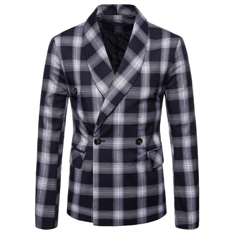 2020 New Men's Casual Jacket Custom Made Mens Wear Fashion Dark Grid Stripes Men's Suit Gentleman Suit Jacket Spring and Autumn, 02
2020 New Men's Casual Jacket Custom Made Mens Wear Fashion Dark Grid Stripes Men's Suit Gentleman Suit Jacket Spring and Autumn, 02