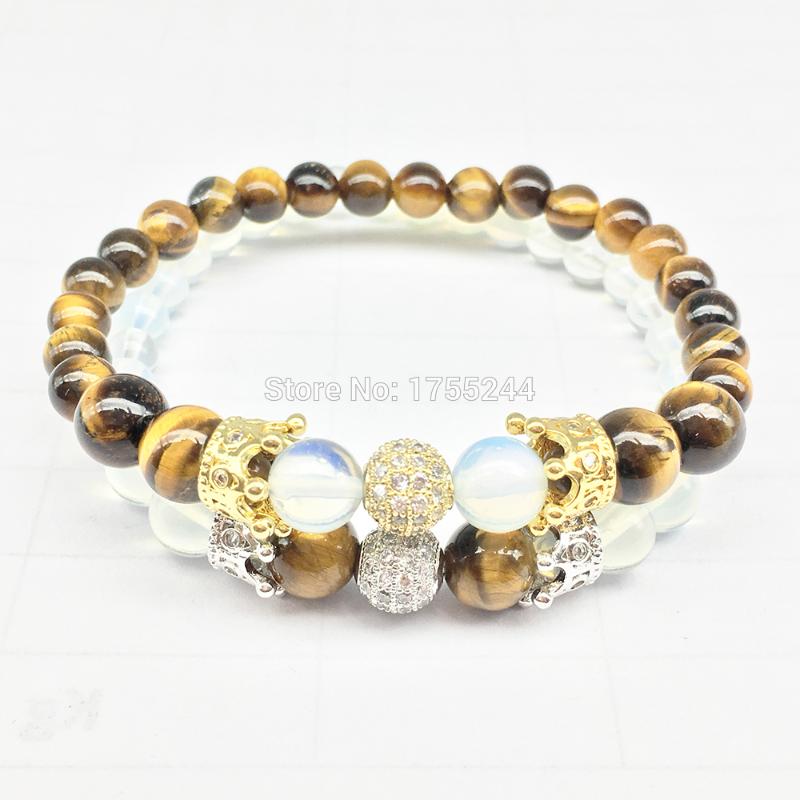 CZ0055 Hot Sale Powerful Energy Crown Bracelet For Women Natural Tiger Eye Opal Yoga Bracelet Balance Hearing Jewelry Wholesale
CZ0055 Hot Sale Powerful Energy Crown Bracelet For Women Natural Tiger Eye Opal Yoga Bracelet Balance Hearing Jewelry Wholesale
