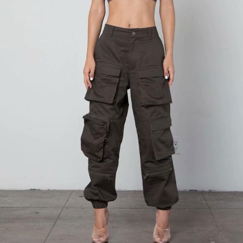 2020 Cargo Pants Women High Waist Casual Loose Straight Pants Women Long Trousers Fashion Cool Pocket Streetwear Pantalon, Black
2020 Cargo Pants Women High Waist Casual Loose Straight Pants Women Long Trousers Fashion Cool Pocket Streetwear Pantalon, Black