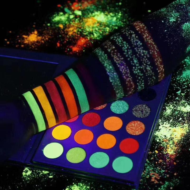 Aurora Glow Eyeshadow Stage Clubbing Neon Makeup Kit in Blacklight UV Glow in the Dark Fluorescent Eye Shadows
Aurora Glow Eyeshadow Stage Clubbing Neon Makeup Kit in Blacklight UV Glow in the Dark Fluorescent Eye Shadows