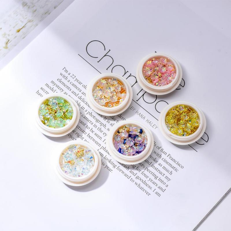 1 Box 3D Decorations For Nails Gel Polish DIY Accessories Mixed Resin Flower Metal Leaves Acrylic Rhinestones For Nails Jewelry 
1 Box 3D Decorations For Nails Gel Polish DIY Accessories Mixed Resin Flower Metal Leaves Acrylic Rhinestones For Nails Jewelry
