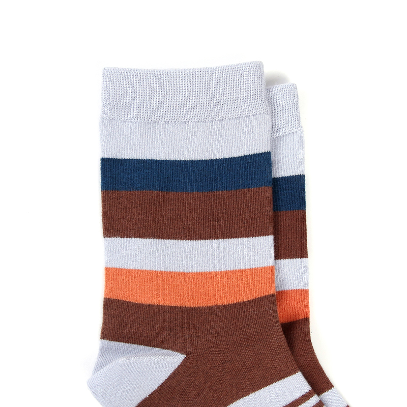 5 Pair/Lot Cotton Men's Socks Colorful Stripe Socks Fashions Compression Happy Crew Socks Men Big Size 39-45 200924