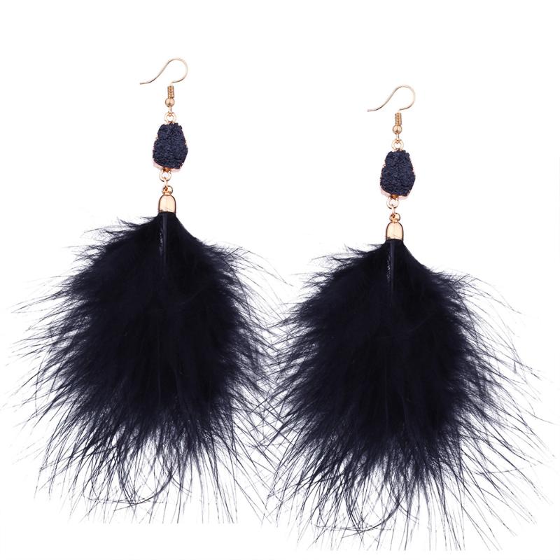 Elegant Feather Tassel Hook Earring Ethnic Jewelry Bijoux Fairy Fluffy Gray Ostrich Earring Women Big Pompon Fringe Drop
Elegant Feather Tassel Hook Earring Ethnic Jewelry Bijoux Fairy Fluffy Gray Ostrich Earring Women Big Pompon Fringe Drop
