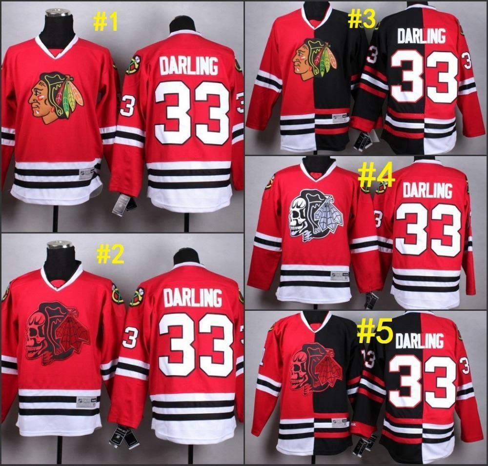 2015 Chicago Blackhawks #33 darling black red Split Red Skull Hockey jerseys. Embroidery logo,Size M--6XL Fast Shipping Custom Name Number, Red1
2015 Chicago Blackhawks #33 darling black red Split Red Skull Hockey jerseys. Embroidery logo,Size M--6XL Fast Shipping Custom Name Number, Red1