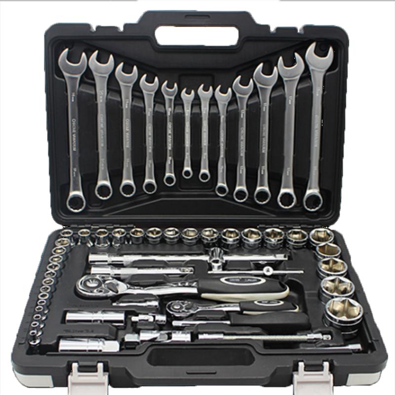 Petpig 82pcs The key Combination Ratchet Torque Wrench 1/2 set Auto Repair Hand Tools for Car Kit a set of keys spanners 
Petpig 82pcs The key Combination Ratchet Torque Wrench 1/2 set Auto Repair Hand Tools for Car Kit a set of keys spanners