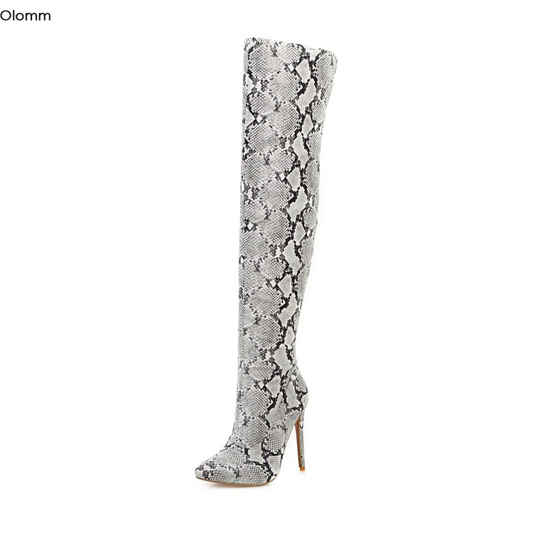 Olomm Fashion Women Over The Knee Boots Thin High Heels Boots Sexy Pointed Toe White Brown Yellow Party Shoes Women US Size 3-16, D2021 white
Olomm Fashion Women Over The Knee Boots Thin High Heels Boots Sexy Pointed Toe White Brown Yellow Party Shoes Women US Size 3-16, D2021 white