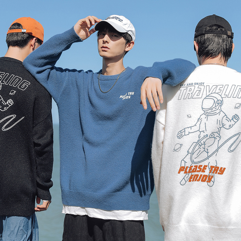 New Arrivals Knitted Sweater Men 2020 Autumn Winter Space Imagination Printed Cashmere Sweater Mens Tops Korean Fashion Clothing, Black
New Arrivals Knitted Sweater Men 2020 Autumn Winter Space Imagination Printed Cashmere Sweater Mens Tops Korean Fashion Clothing, Black