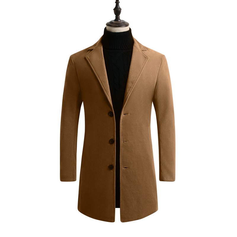 Autumn and Winter High Quality Woolen Coat Men Leisure Long Sections Woolen Coats Mens Pure Color Fashion Plus Size Mens Jackets, Black
Autumn and Winter High Quality Woolen Coat Men Leisure Long Sections Woolen Coats Mens Pure Color Fashion Plus Size Mens Jackets, Black