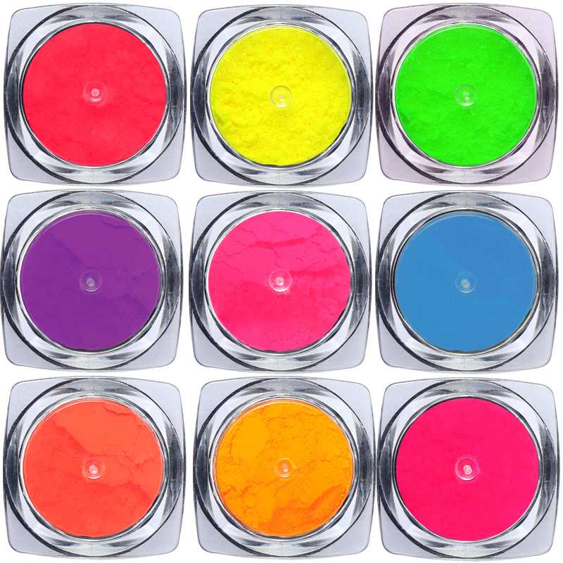 Neon Pigment Powder Nail Fluorescence Gradient Glitter Spring and summer Shinny Dust Ombre DIY Nail Art Decorations Manicure
Neon Pigment Powder Nail Fluorescence Gradient Glitter Spring and summer Shinny Dust Ombre DIY Nail Art Decorations Manicure