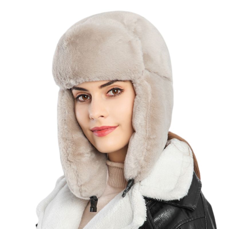 Womens Winter Warm Earflap Trapper Russian Hat Thicken Lining Snow Skiing Windproof Solid Color Beanies Ushanka Bomber Cap, Brown
Womens Winter Warm Earflap Trapper Russian Hat Thicken Lining Snow Skiing Windproof Solid Color Beanies Ushanka Bomber Cap, Brown