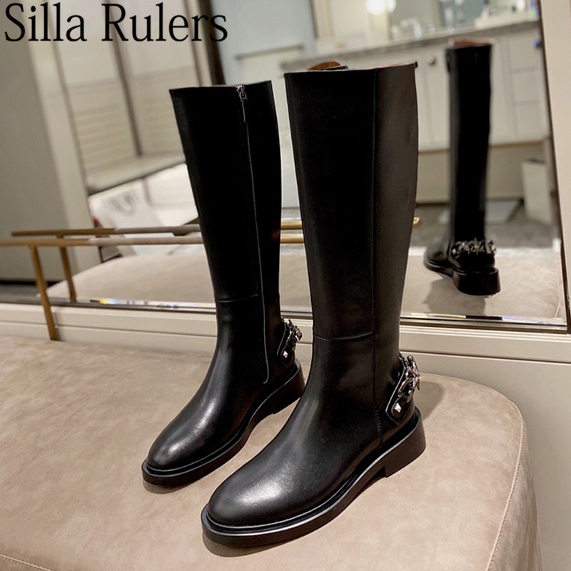 Round Toe Crystal Knee High Boots Woman Genuine Leather Women's High Boots Runway Cahin Desgin Knight For Woman 2020, Black ankle
Round Toe Crystal Knee High Boots Woman Genuine Leather Women's High Boots Runway Cahin Desgin Knight For Woman 2020, Black ankle