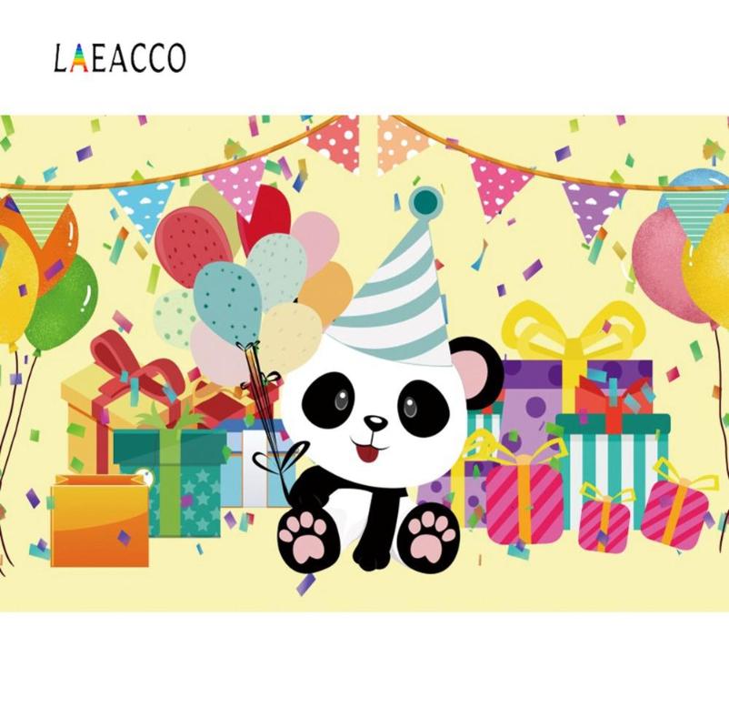 Laeacco Happy Baby's Panda Birthday Party Gift Balloons Banner Portrait Photo Background Photographic Backdrop Photo Studio
Laeacco Happy Baby's Panda Birthday Party Gift Balloons Banner Portrait Photo Background Photographic Backdrop Photo Studio