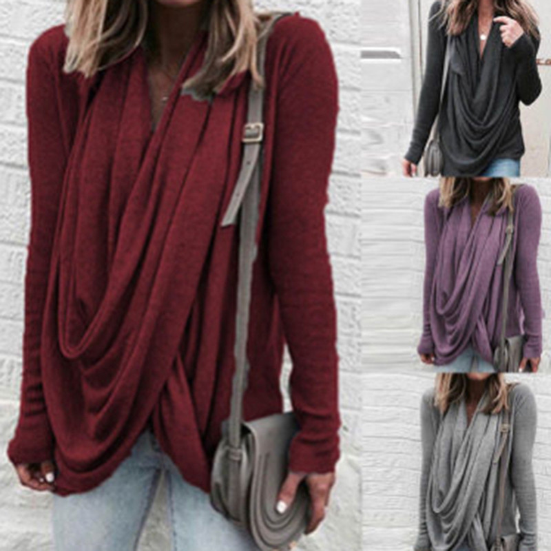 Fashion Solid T-Shirt Plus Size Tshirt Casual Spring Winter Ladies Irregular Tops Female Women Long Sleeve Shirt Blusas Pullover, Gray
Fashion Solid T-Shirt Plus Size Tshirt Casual Spring Winter Ladies Irregular Tops Female Women Long Sleeve Shirt Blusas Pullover, Gray