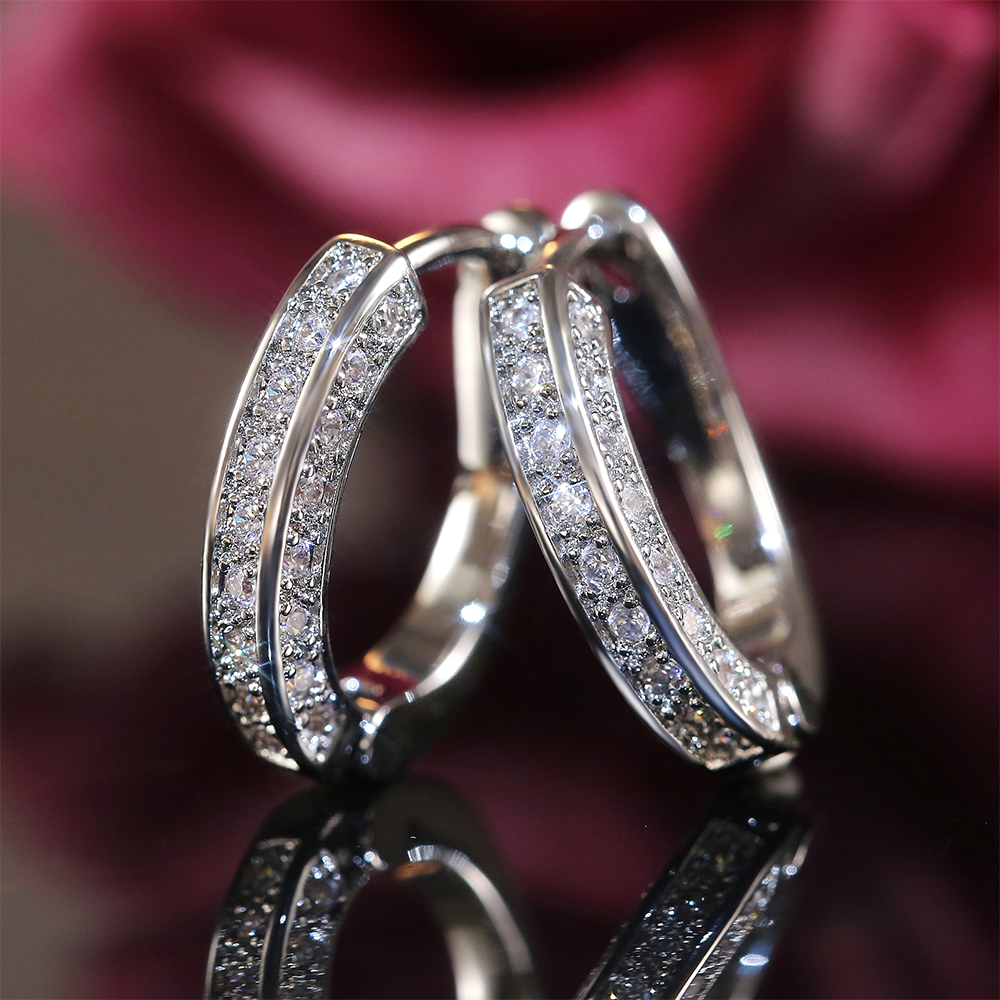 Februaryfrost Brand Trendy Small Hoop Earrings for Women Three Colors Available Micro Paved CZ Anniversary Birthday Fine Gift Daily Accessor
Februaryfrost Brand Trendy Small Hoop Earrings for Women Three Colors Available Micro Paved CZ Anniversary Birthday Fine Gift Daily Accessor