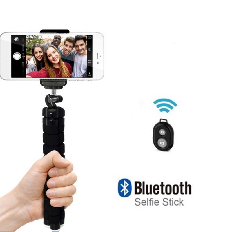 Sponge Octopus Selfie Tripod Universal Mobile Phone Selfie Camera Set Stand Holder Bluetooth Remote Shutter Release For Webcast
Sponge Octopus Selfie Tripod Universal Mobile Phone Selfie Camera Set Stand Holder Bluetooth Remote Shutter Release For Webcast